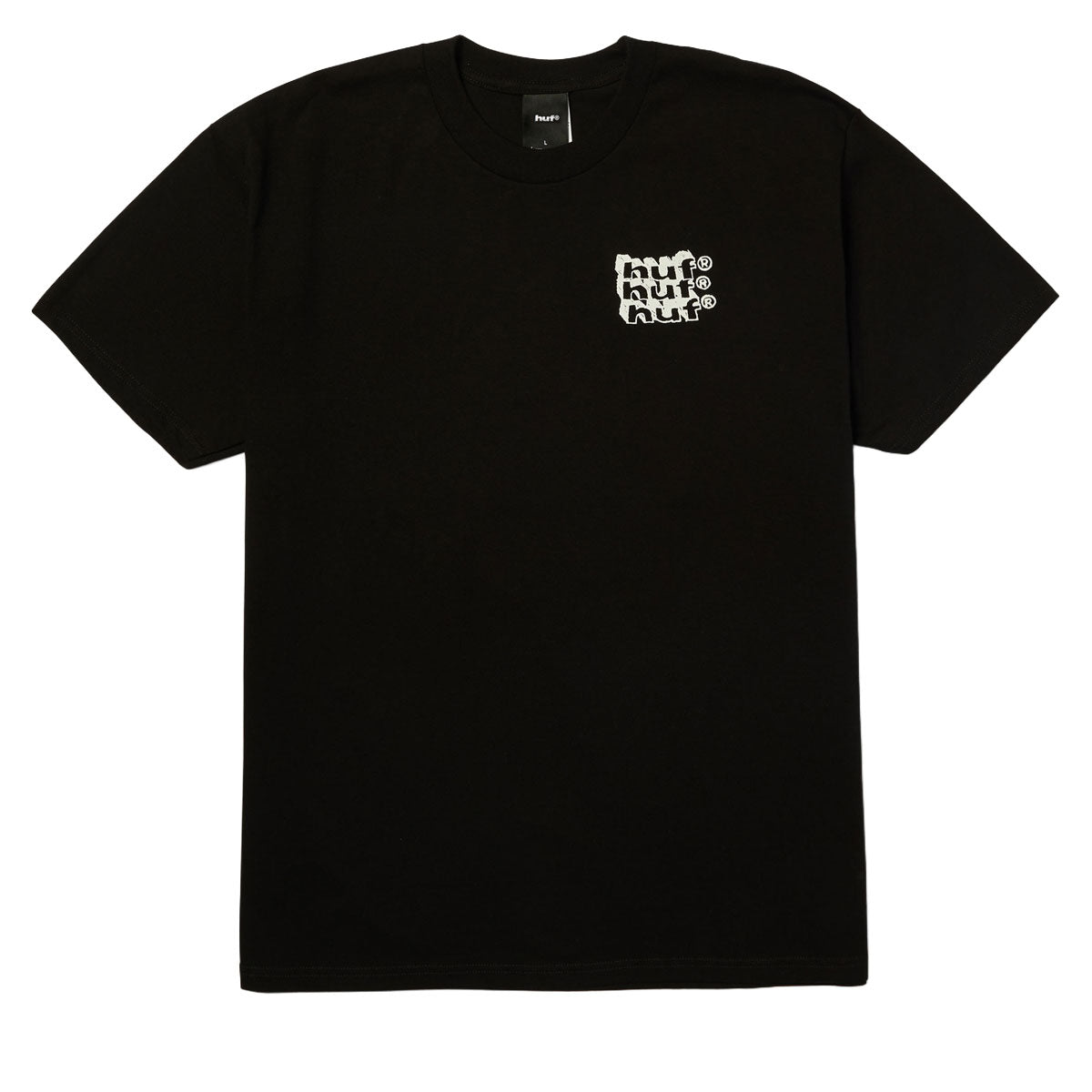 HUF Hand Stacked T-Shirt - Black image 2