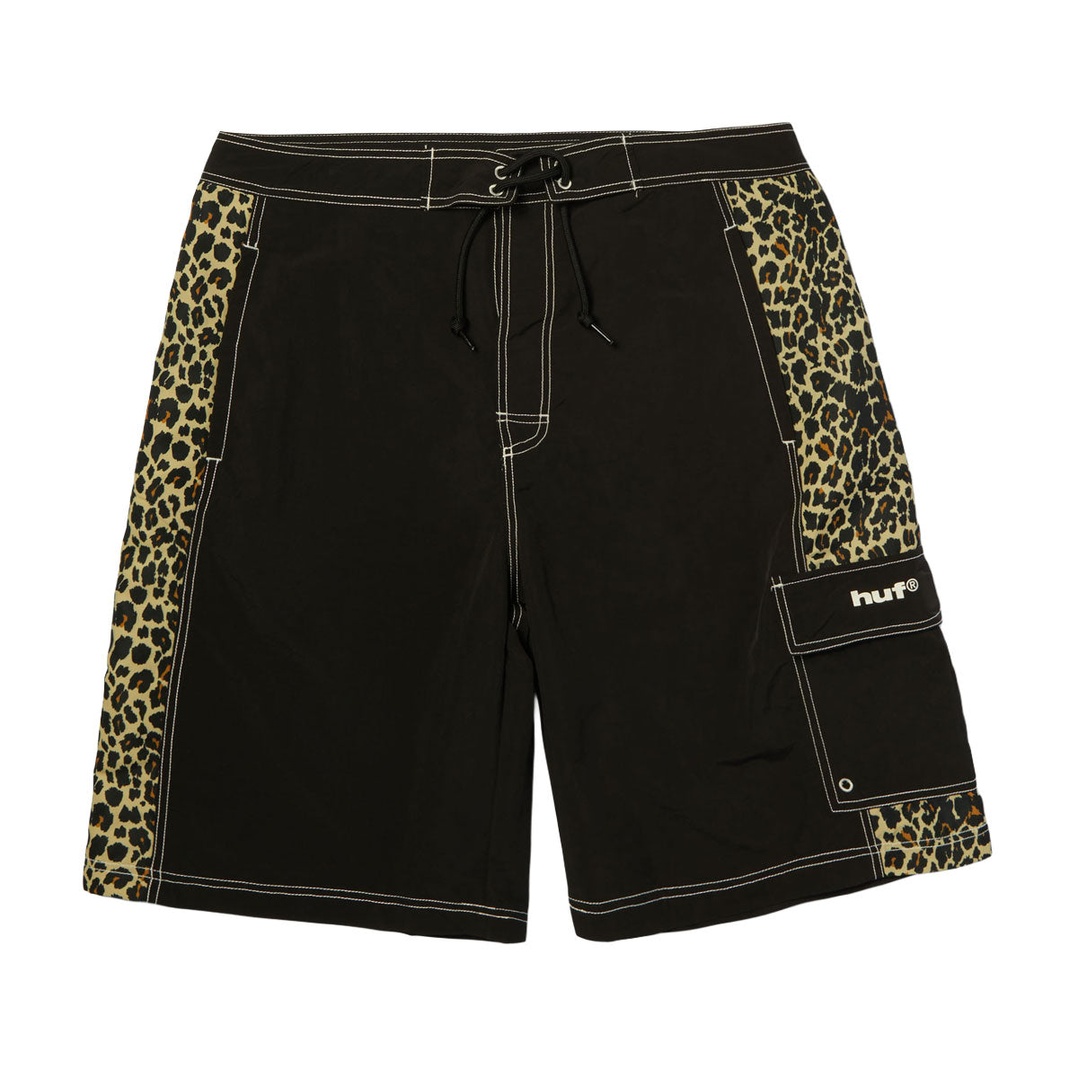 HUF Instinct Board Shorts - Black image 1