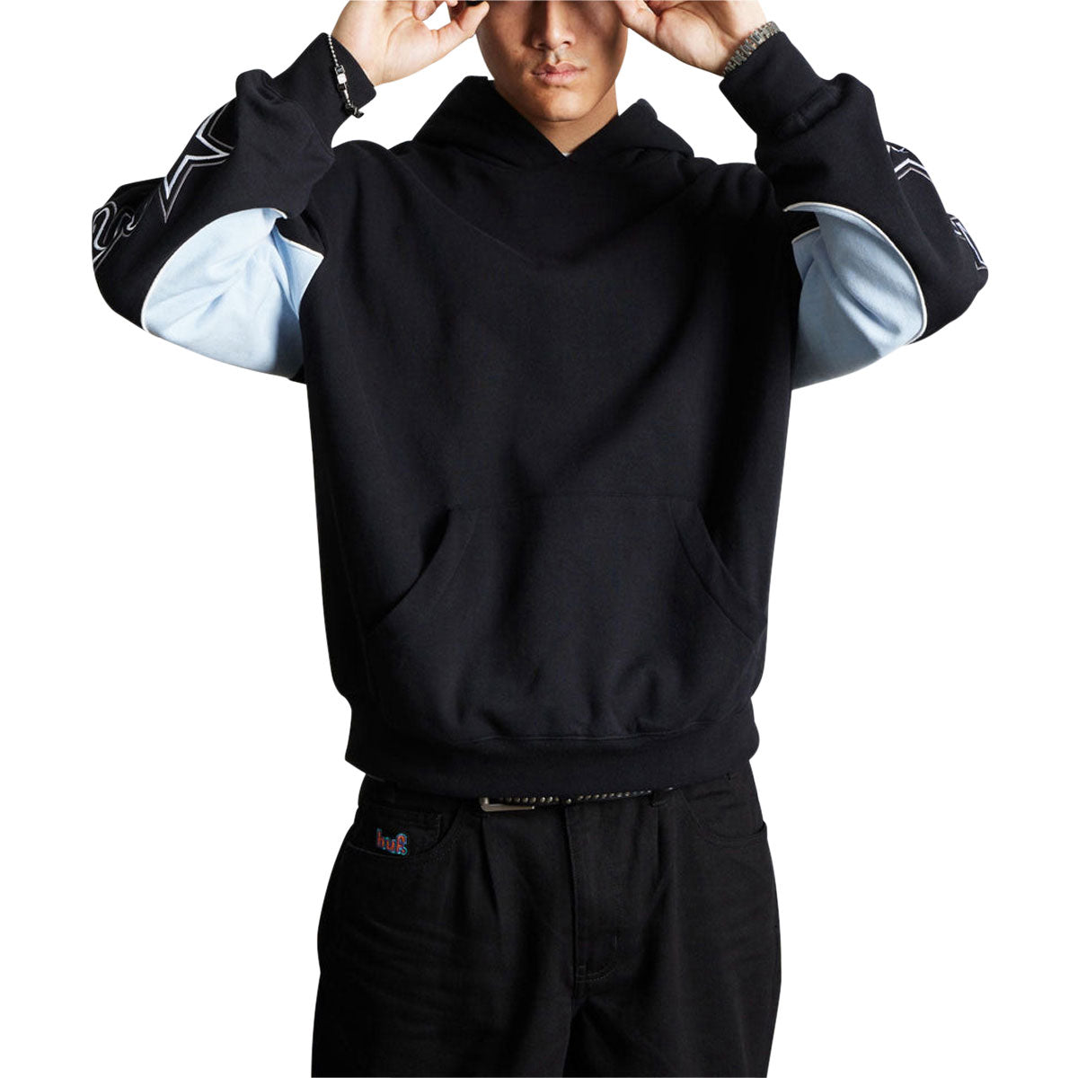 HUF Galaxy Heavyweight Hoodie - Black image 4