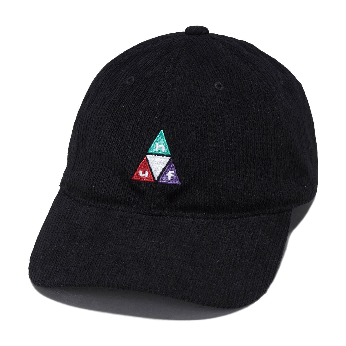 HUF Prism TT Cord 6 Panel CV Hat - Black image 1