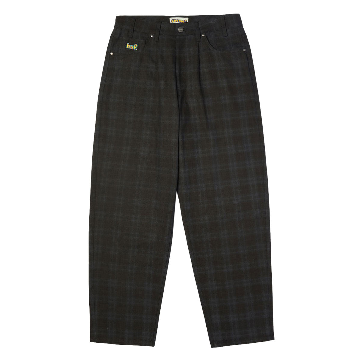 HUF Cromer Plaid Jeans - Black image 1