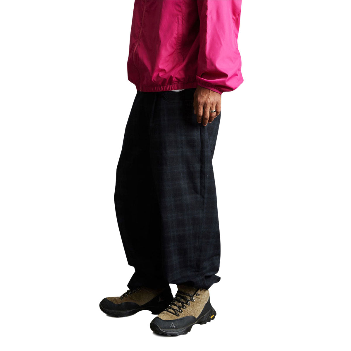 HUF Cromer Plaid Jeans - Black image 3