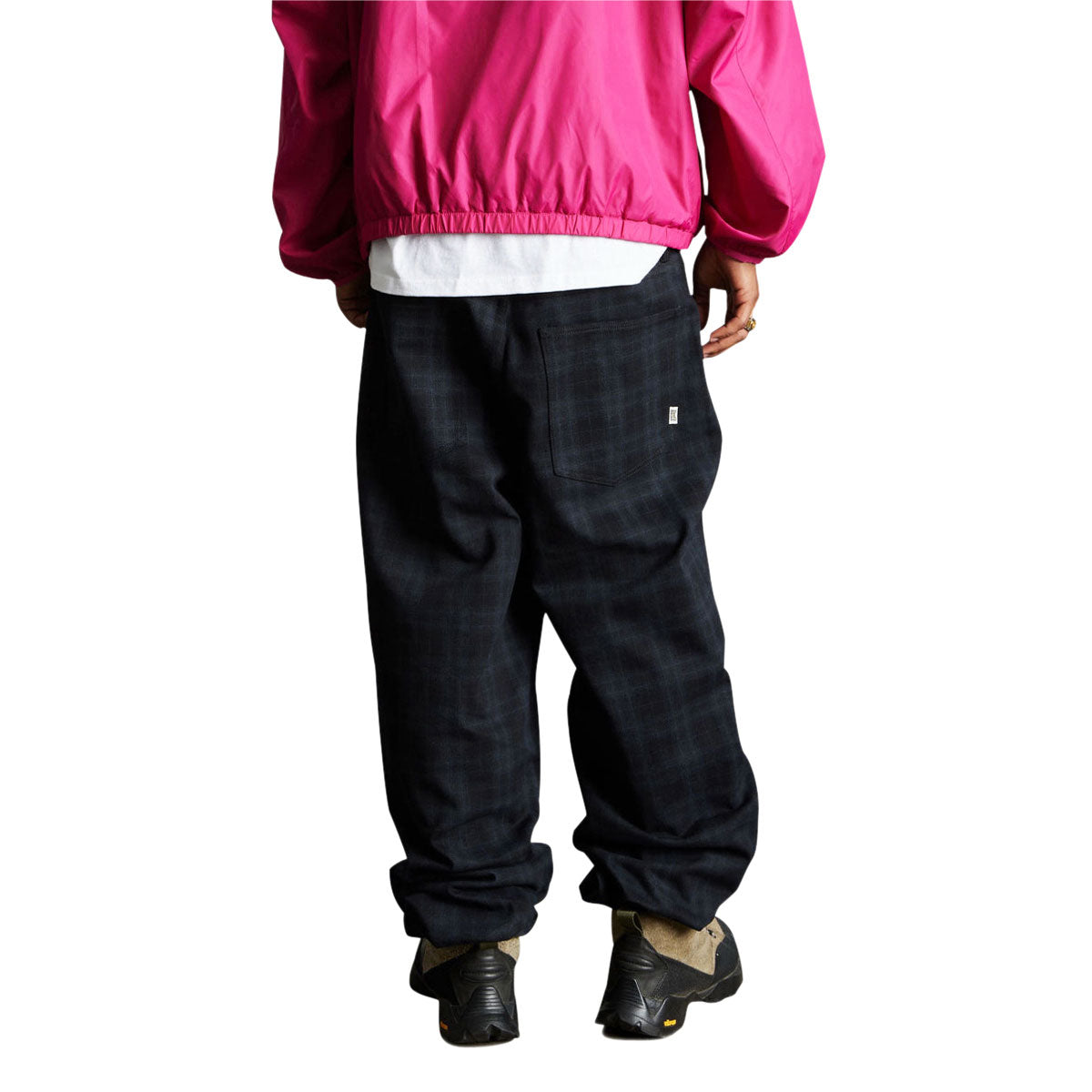 HUF Cromer Plaid Jeans - Black image 4