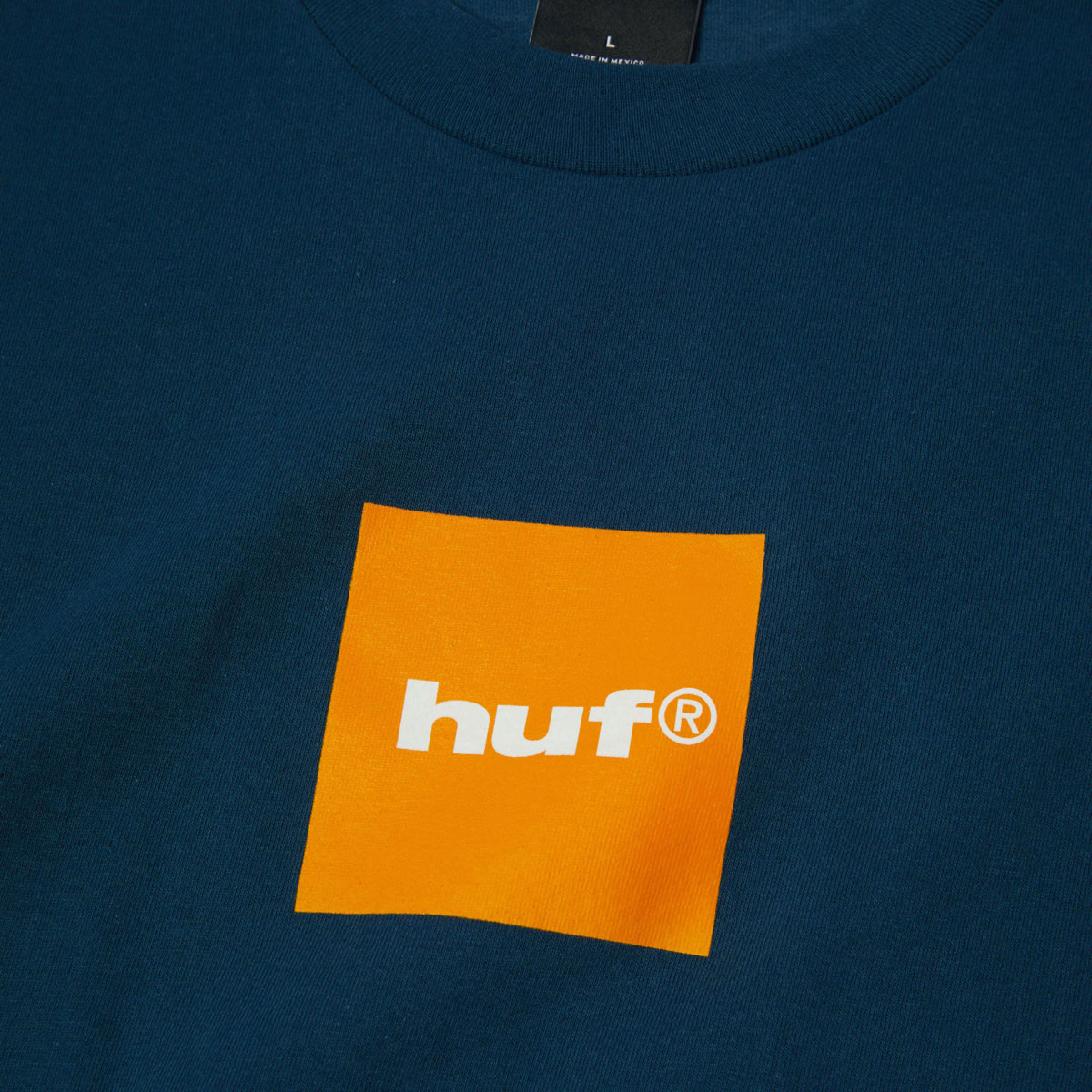HUF Box Logo T-Shirt - Harbor Blue/Orange image 2