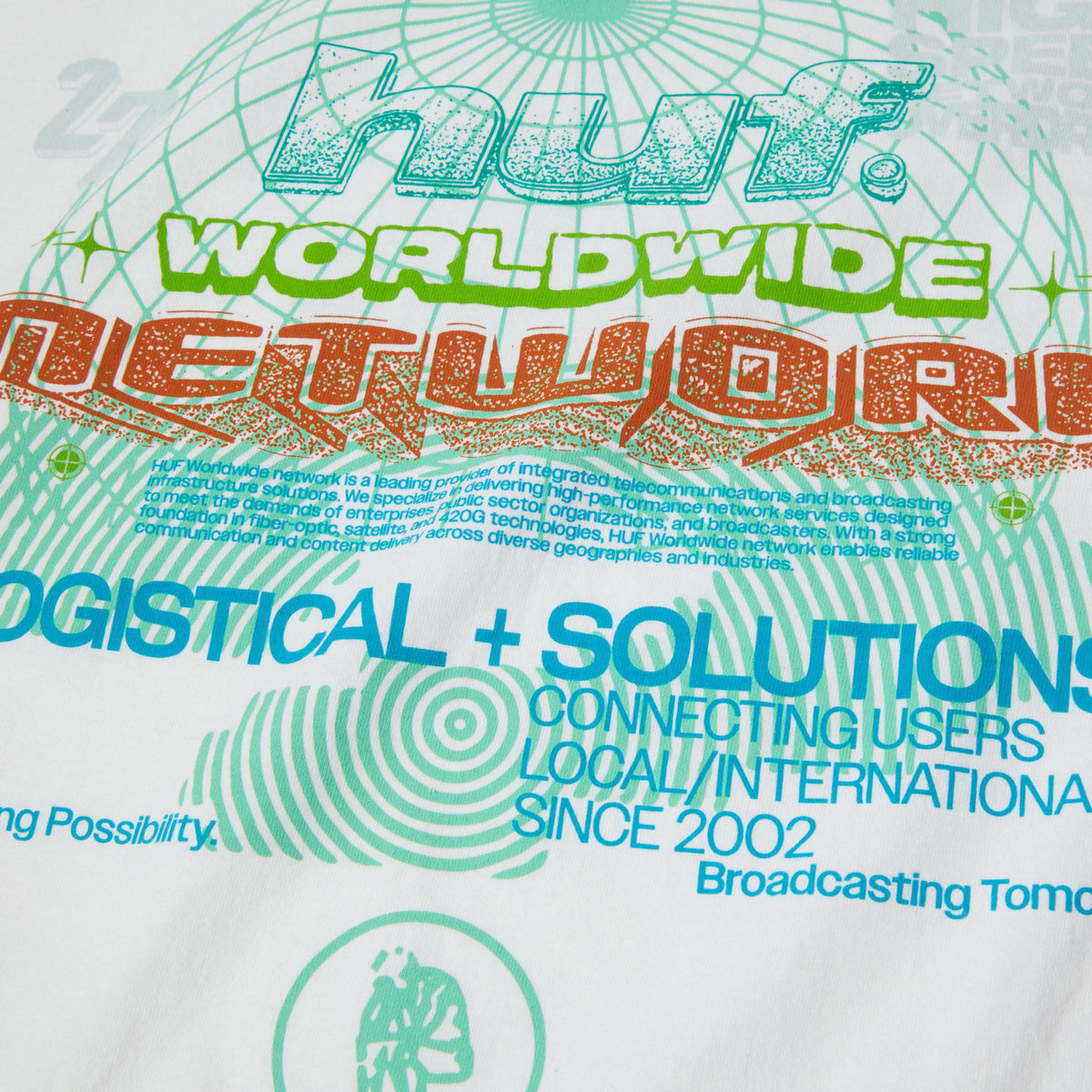 HUF Worldwide Network T-Shirt - White image 4