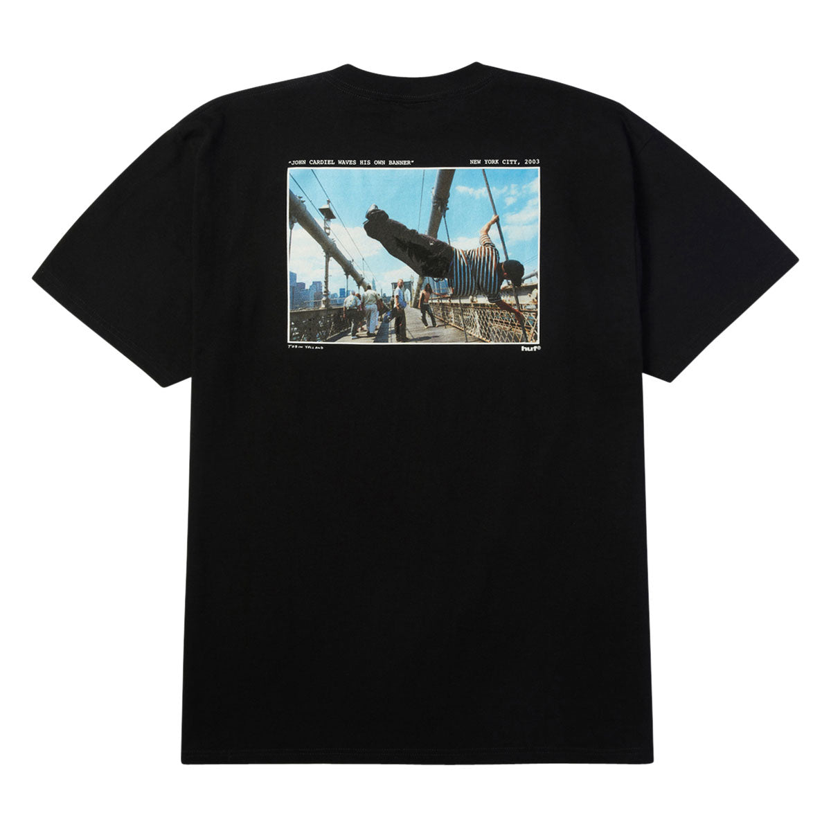 HUF Taking The Leap T-Shirt - Black image 2