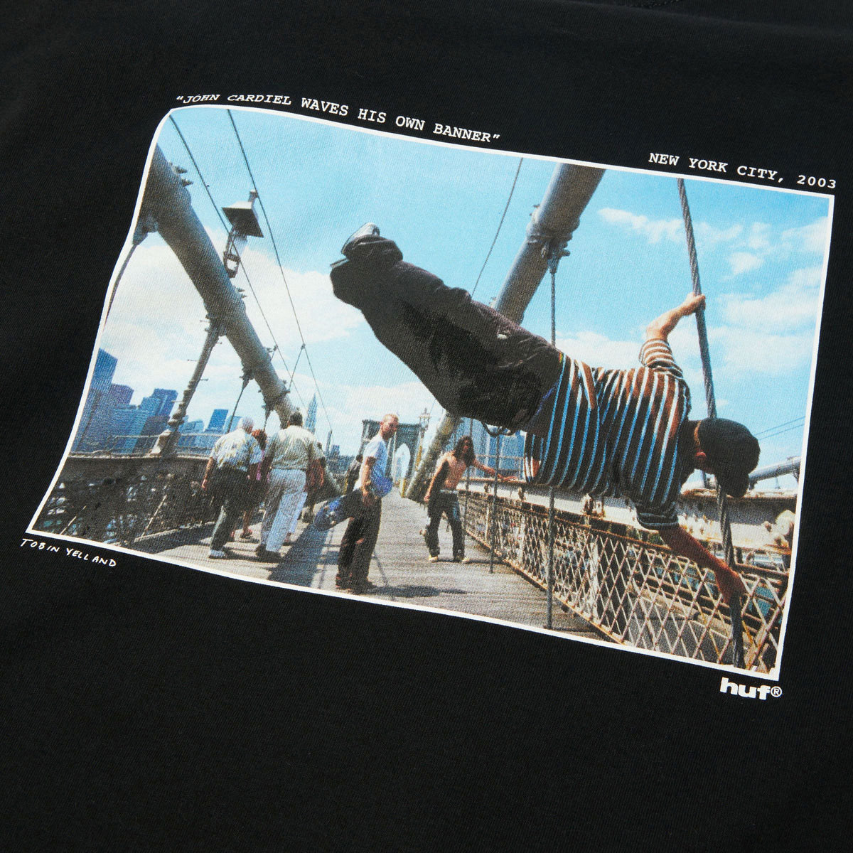 HUF Taking The Leap T-Shirt - Black image 4