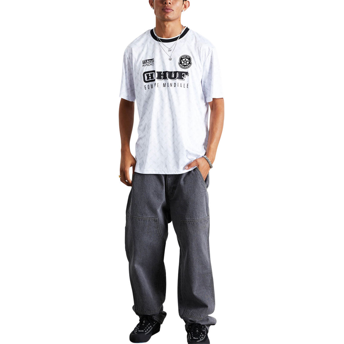 HUF Equipe Mondiale Jersey - White image 3