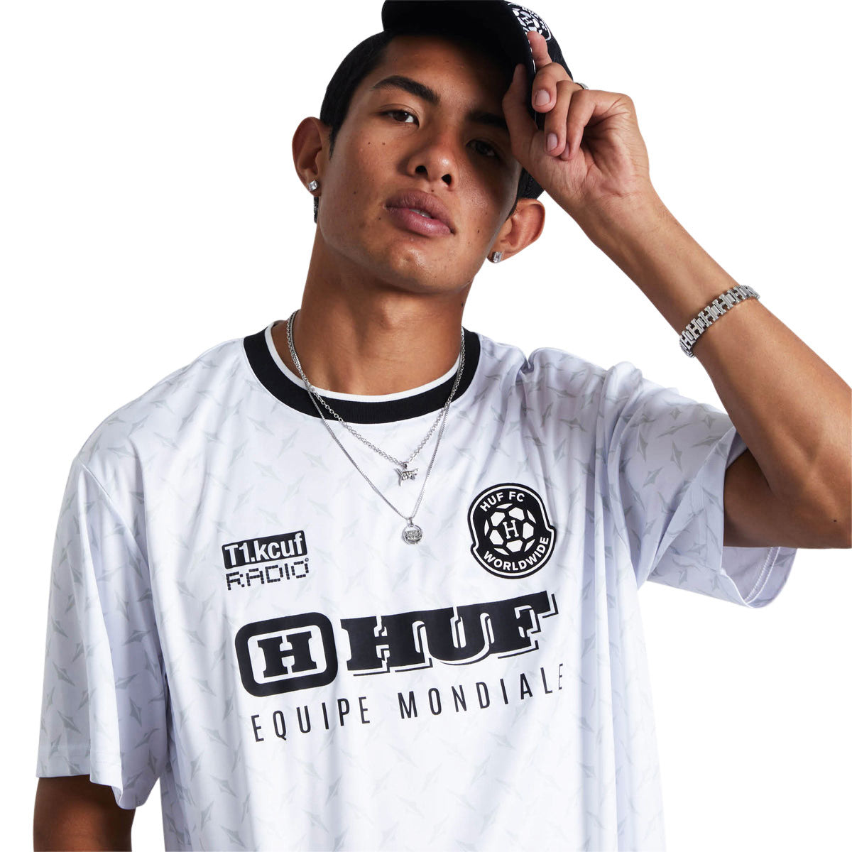 HUF Equipe Mondiale Jersey - White image 4