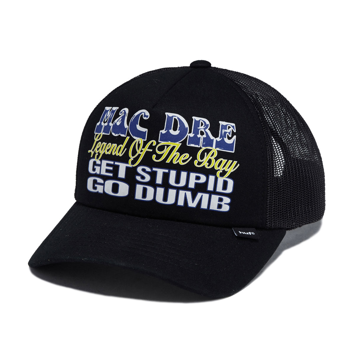 HUF x Mac Dre Trucker Hat - Black image 1