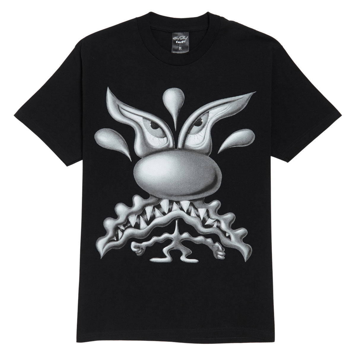 HUF x Kenny Scharf Mean Guy T-Shirt - Black image 1