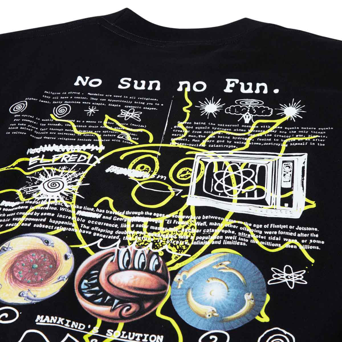 HUF x Kenny Scharf Philosophy T-Shirt - Black image 4