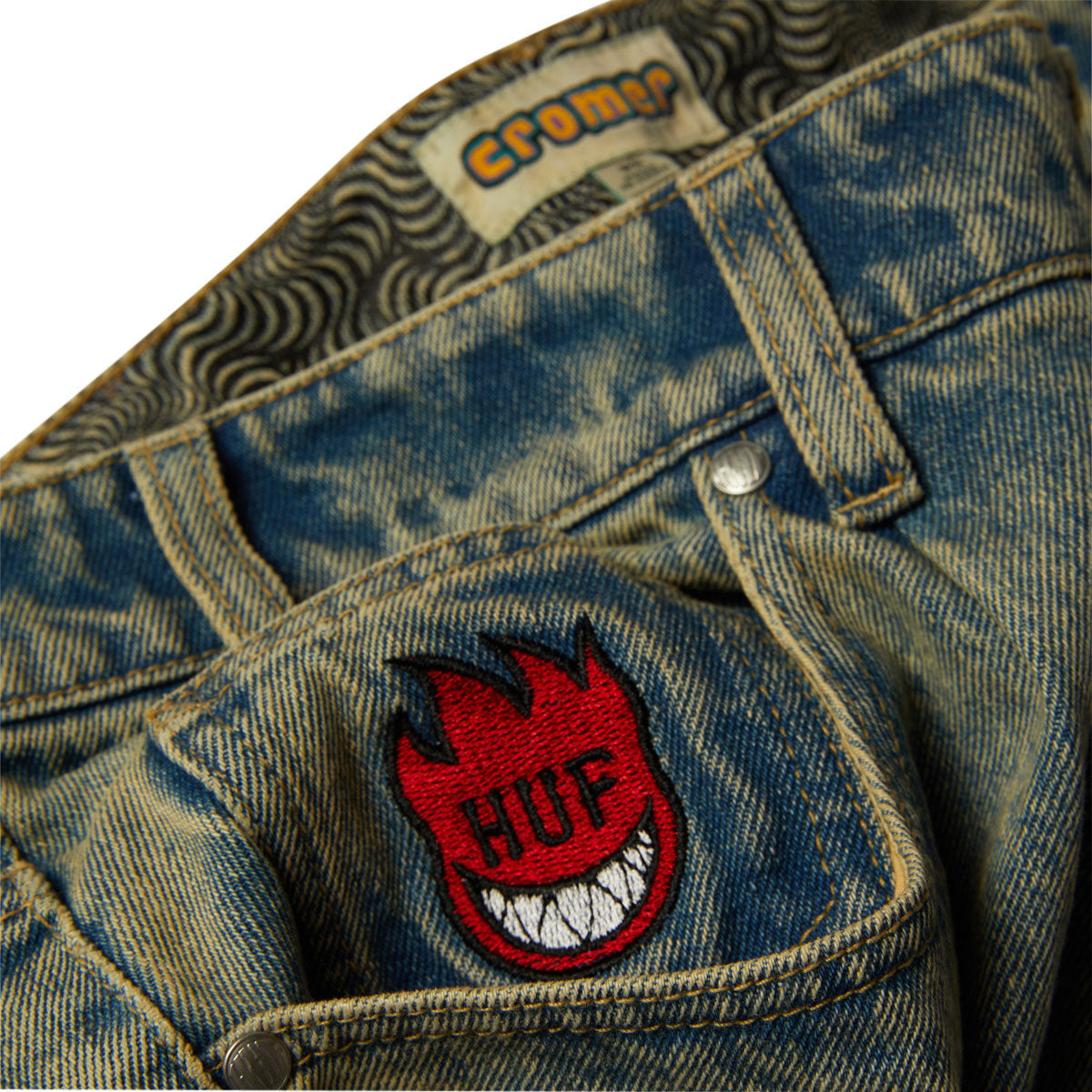 HUF x Spitfire Cromer Jeans - Warm Wash image 3