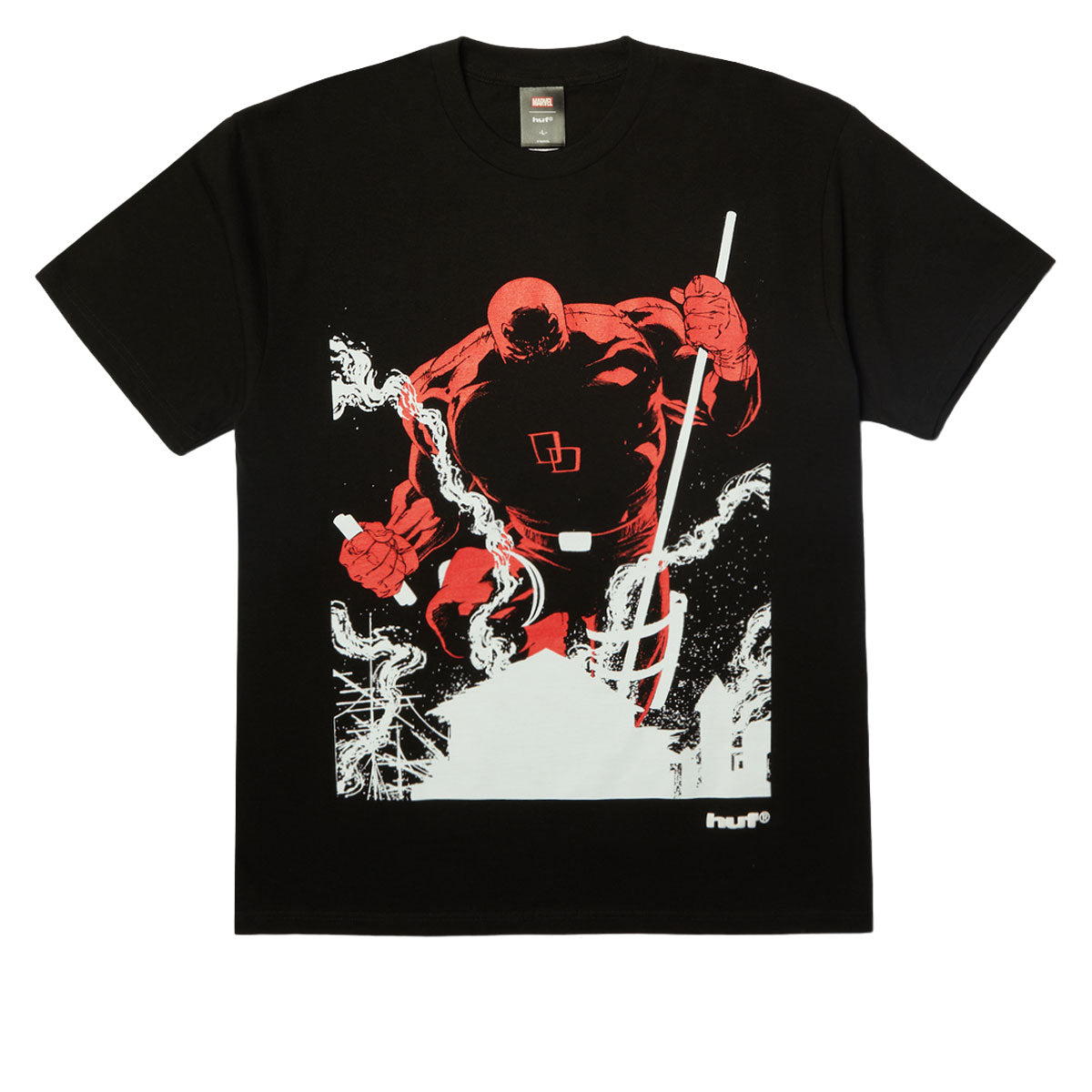 HUF x Marvel Without Fear T-Shirt - Black image 1