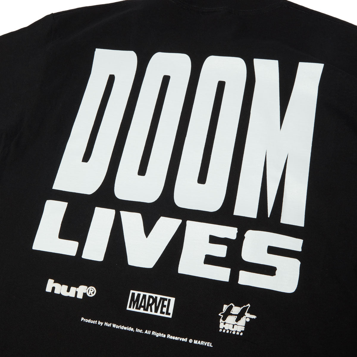 HUF x Marvel Without Fear T-Shirt - Black image 4