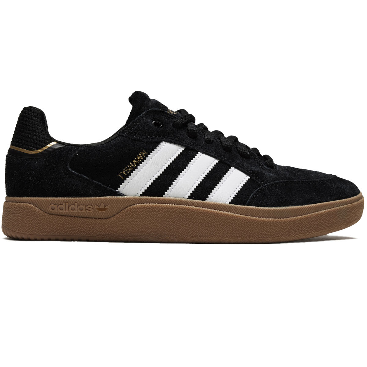 Adidas Tyshawn Low Shoes - Core Black/White/Gum image 1