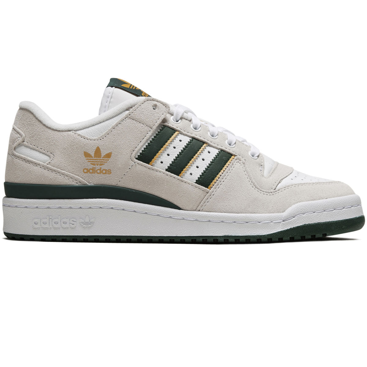 Adidas Forum 84 Low ADV Shoes - Crystal White/Dark Green/Preloved Yellow image 1
