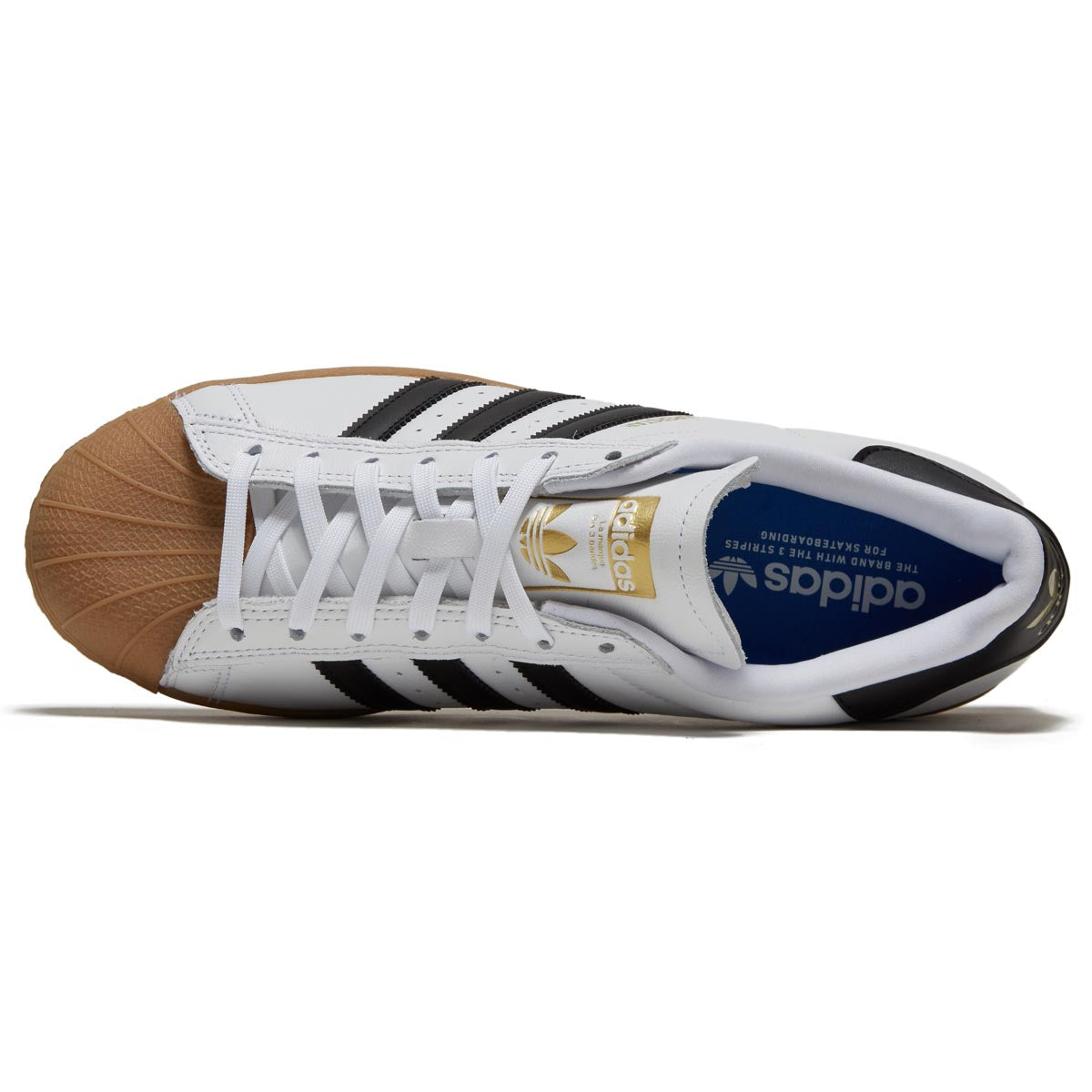 Adidas Superstar ADV Shoes - White/Black/Gum image 3