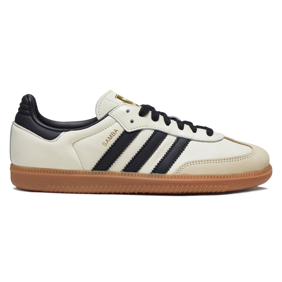 Adidas Womens Samba OG Shoes - Cream White/Core Black/Sand Strata image 1
