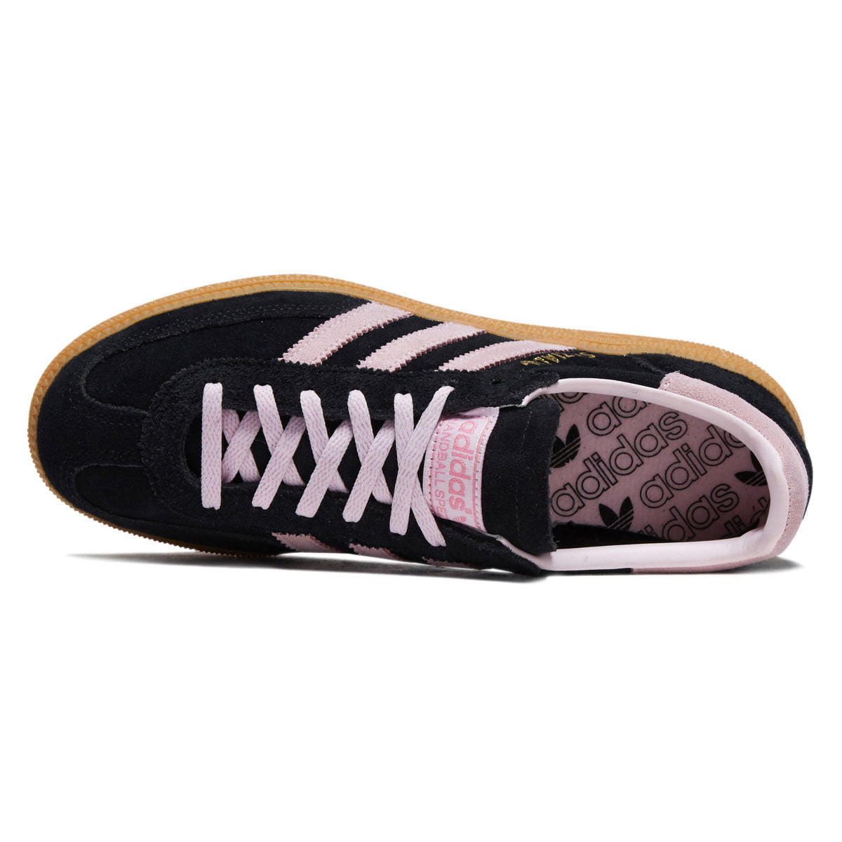 Adidas Womens Handball Spezial Shoes - Core Black/Clear Pink/Gum image 3