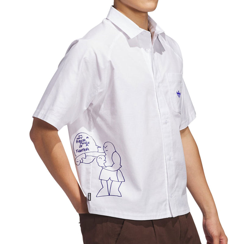 Adidas Shmoo CS Button Up Shirt - White