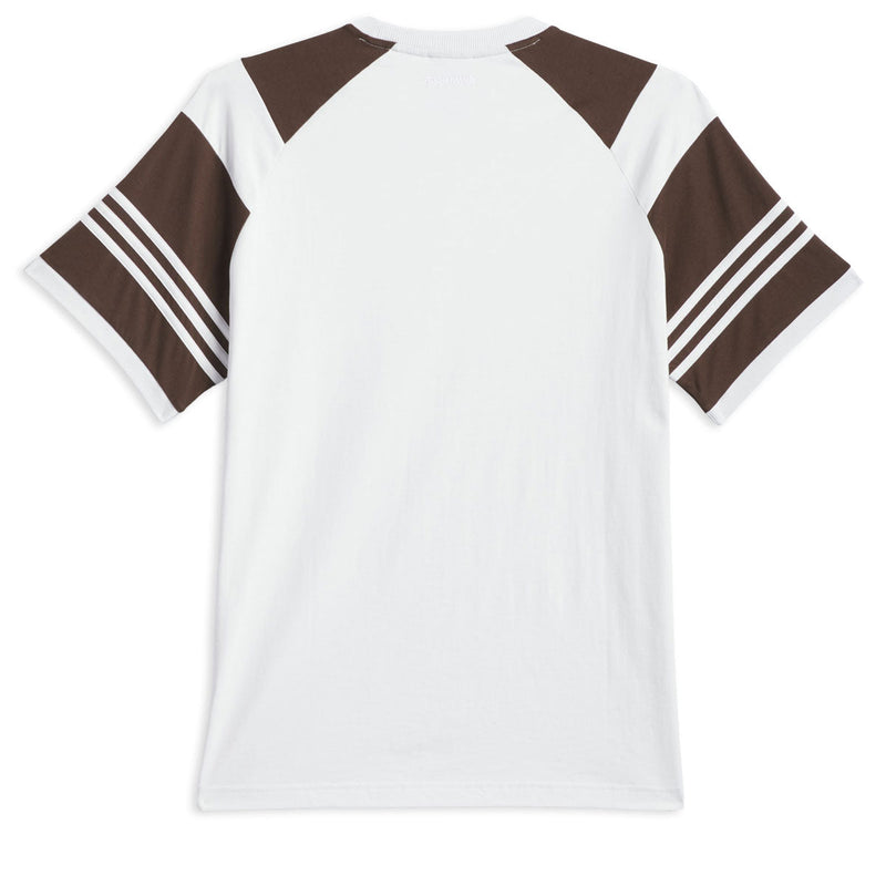 Adidas Tyshawn T-Shirt - Crystal White/Dark Brown