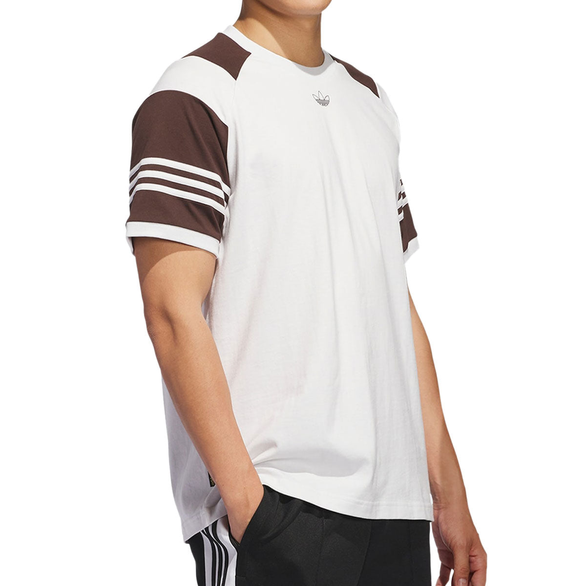 Adidas Tyshawn T-Shirt - Crystal White/Dark Brown – Daddies Board Shop