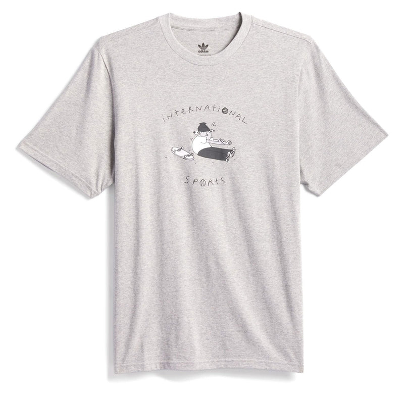Adidas HJ Stretch T-Shirt - Medium Grey Heather
