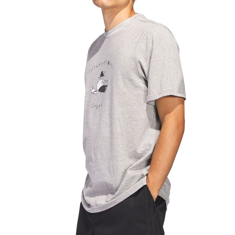 Adidas HJ Stretch T-Shirt - Medium Grey Heather