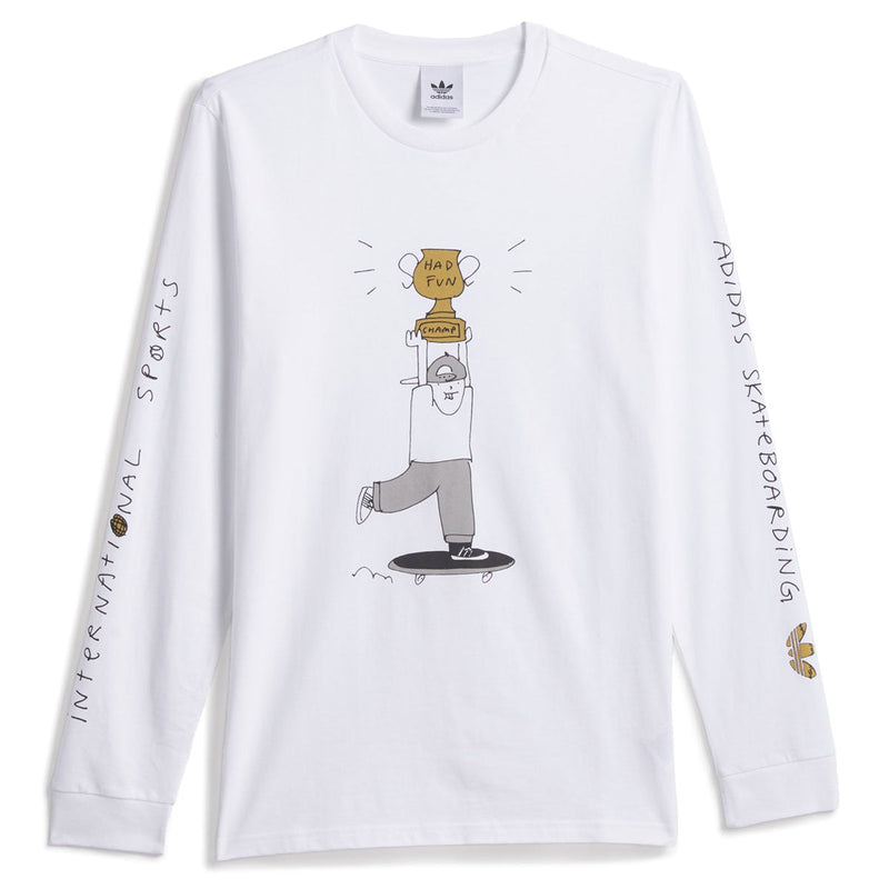 Adidas HJ Champ Long Sleeve T-Shirt - White