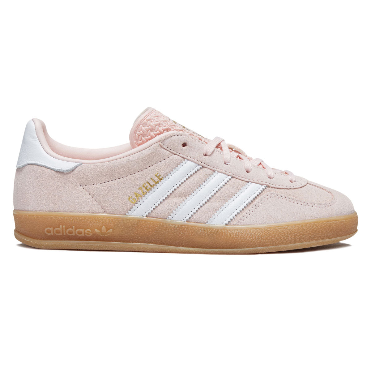 Adidas Womens Gazelle Indoor Shoes - Sandy Pink/Ftwr White/Gum image 1