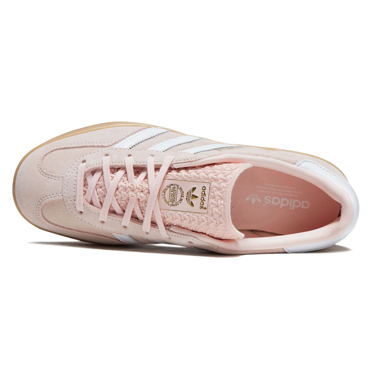 Adidas Womens Gazelle Indoor Shoes - Sandy Pink/Ftwr White/Gum image 3