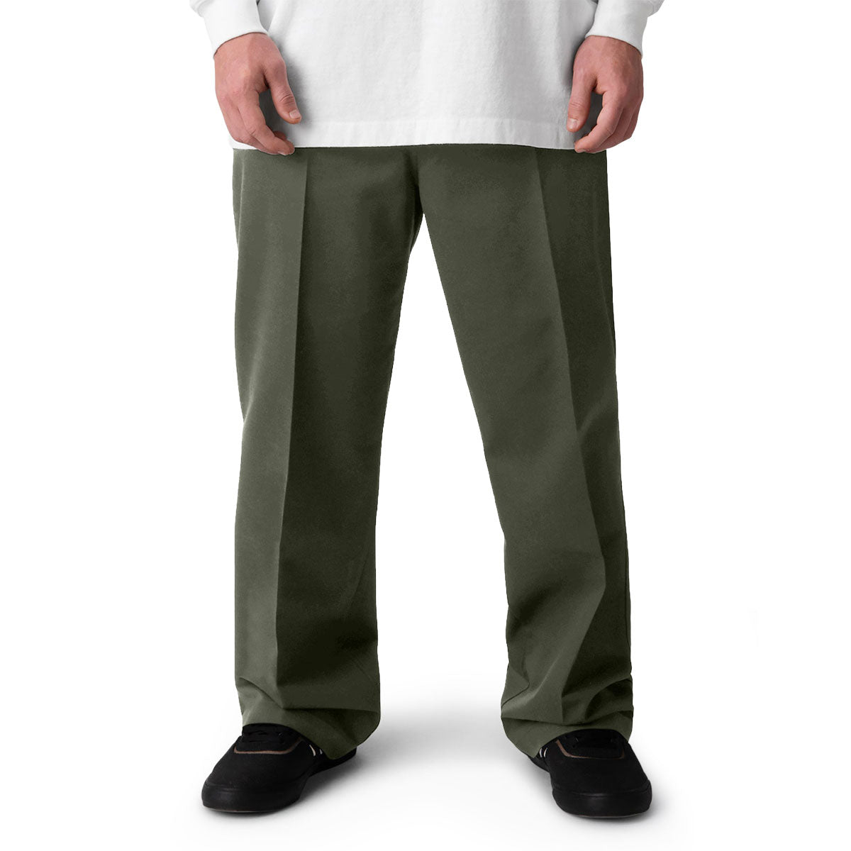 Dickies Jamie Foy Loose Straight Twill Pants - Olive Green 2025 image 1