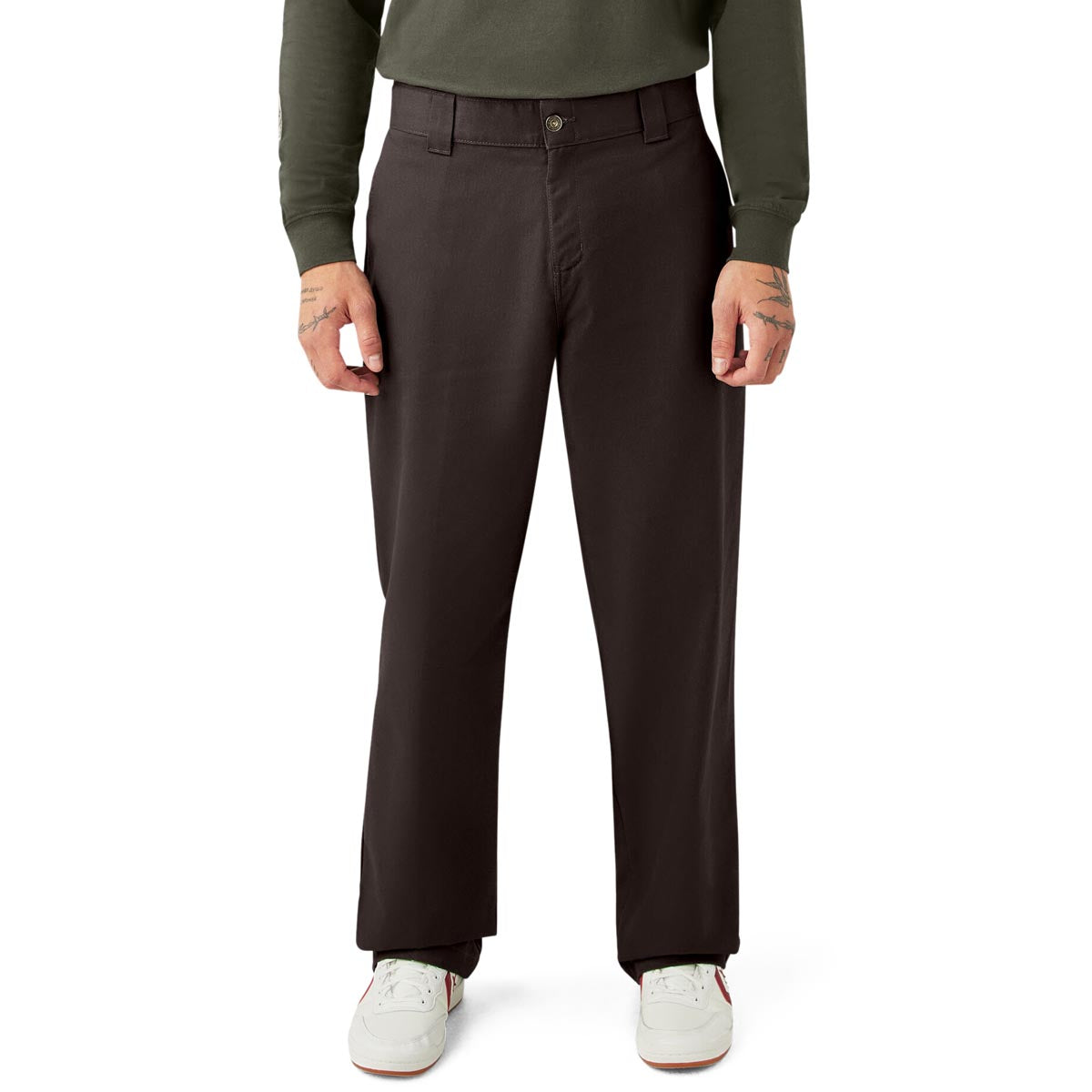 Dickies Jamie Foy Loose Straight Twill Pants - Dark Brown – Daddies Board Shop