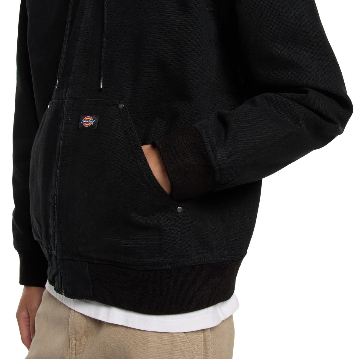 Dickies Hilham Hooded Canvas Jacket - Black image 4