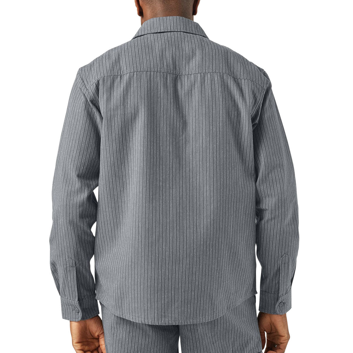 Dickies Lima Pinstripe Long Sleeve Shirt - Charcoal image 2