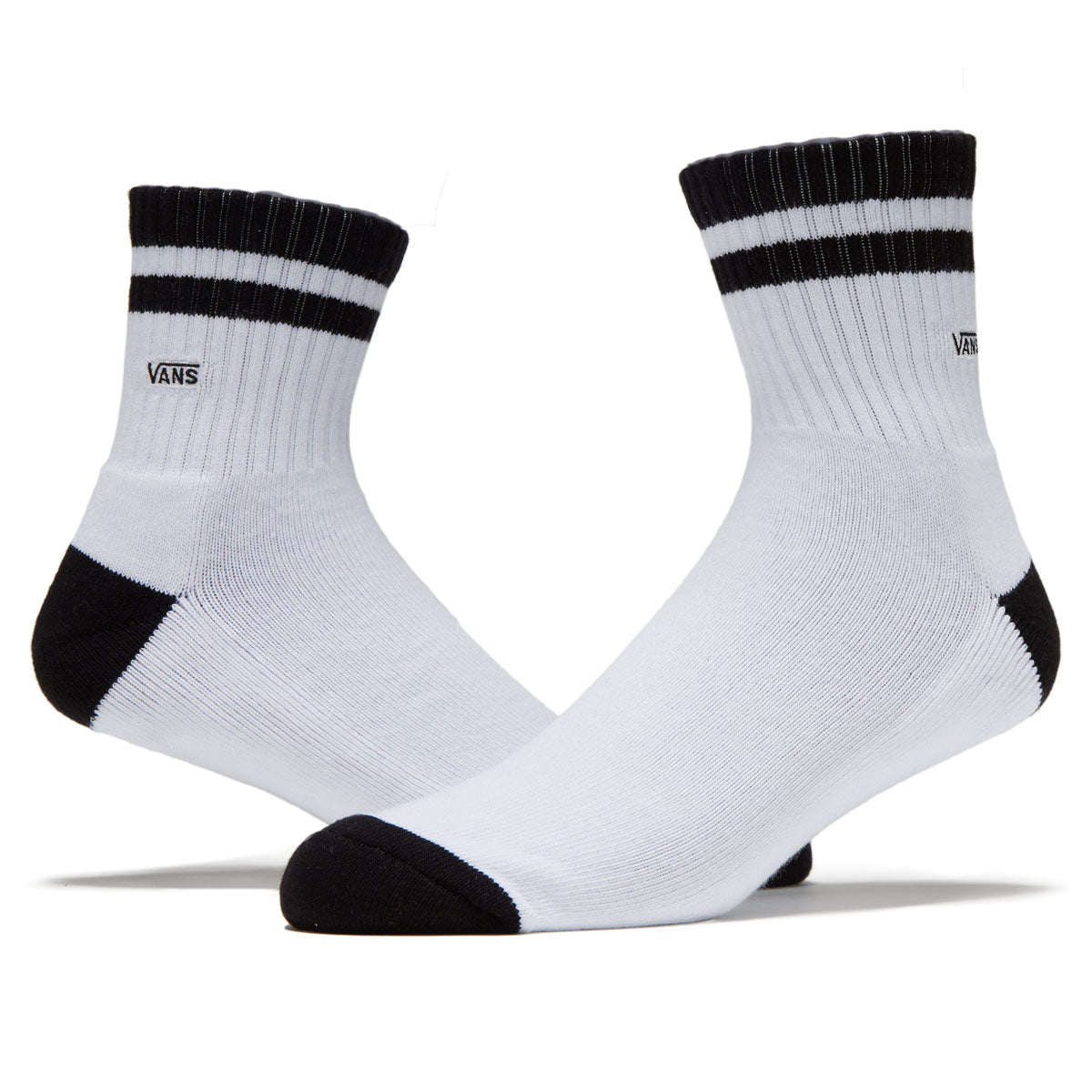 Vans Half Crew Socks - White/Black image 2