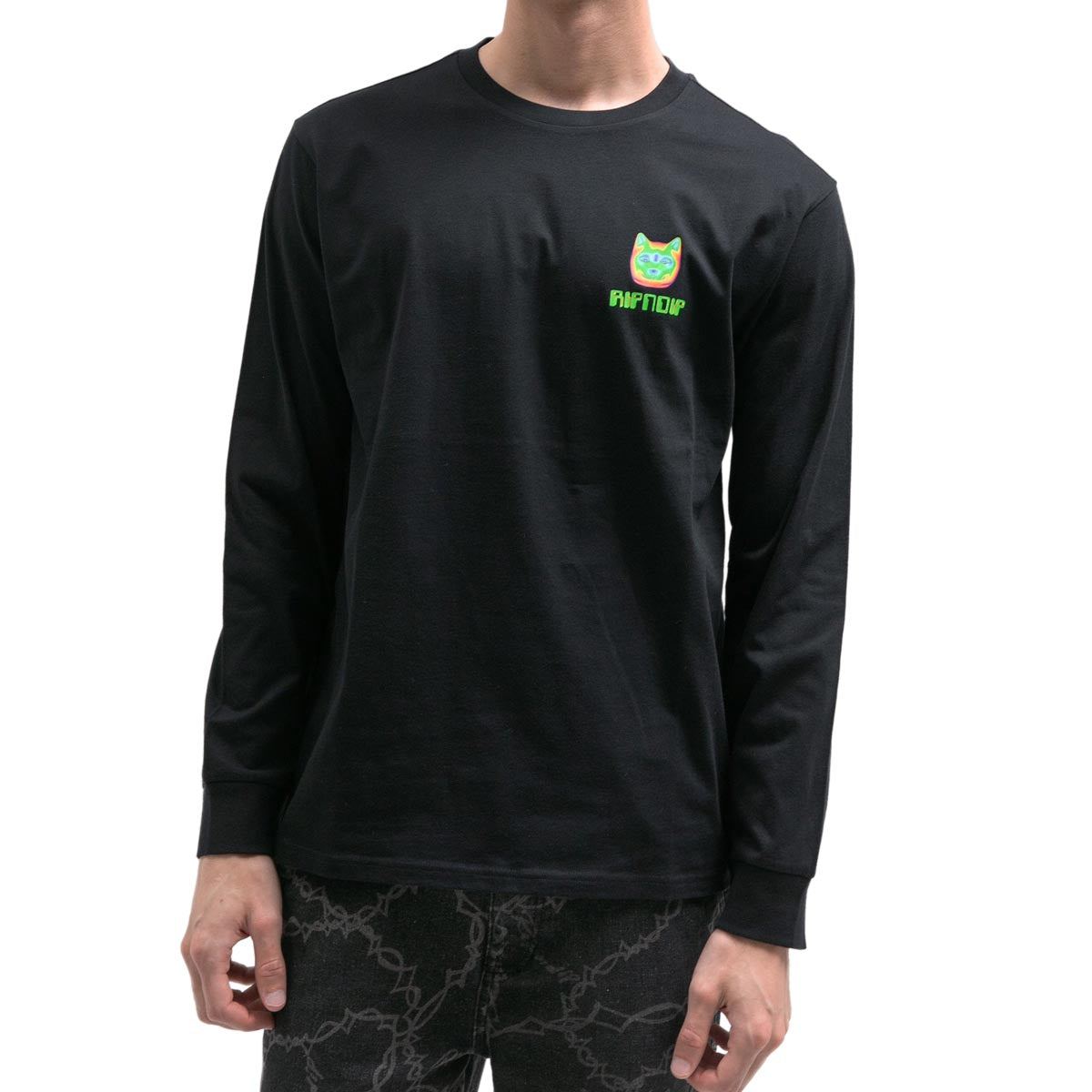 RIPNDIP Thermal Nermal Long Sleeve T-Shirt - Black image 3