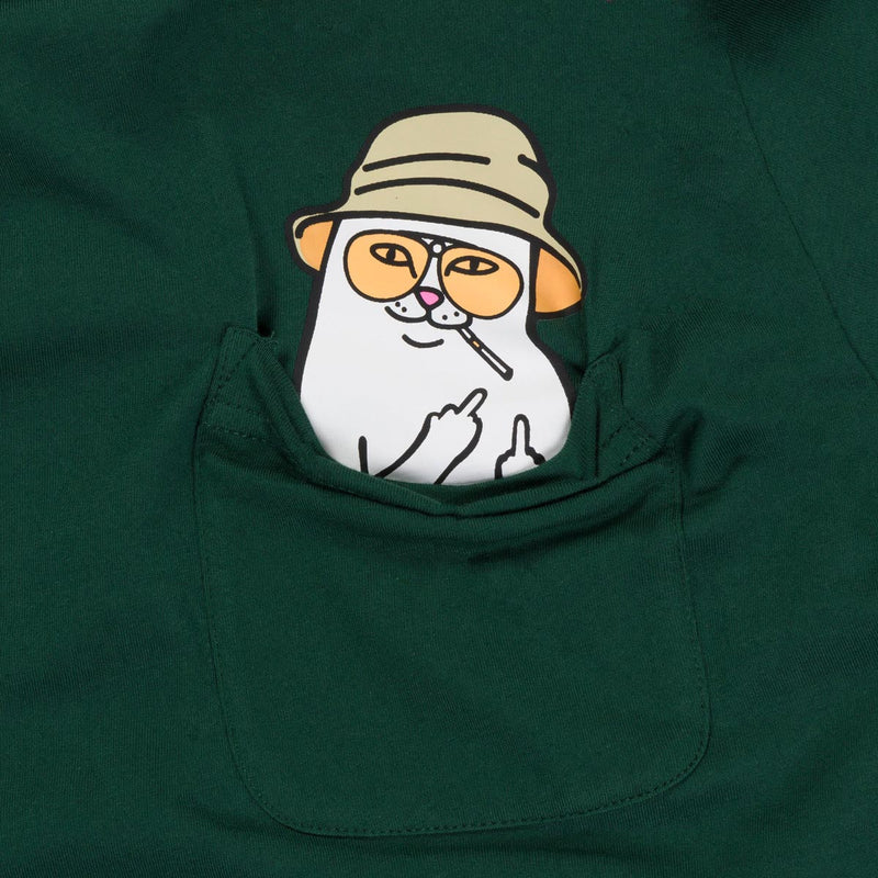 RIPNDIP Nermal S Thompson Pocket T-Shirt - Hunter Green