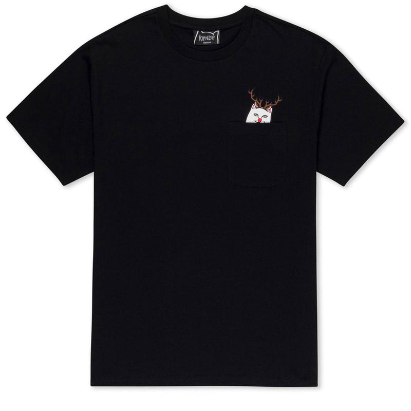 RIPNDIP Lord Red Nose Pocket T-Shirt - Black