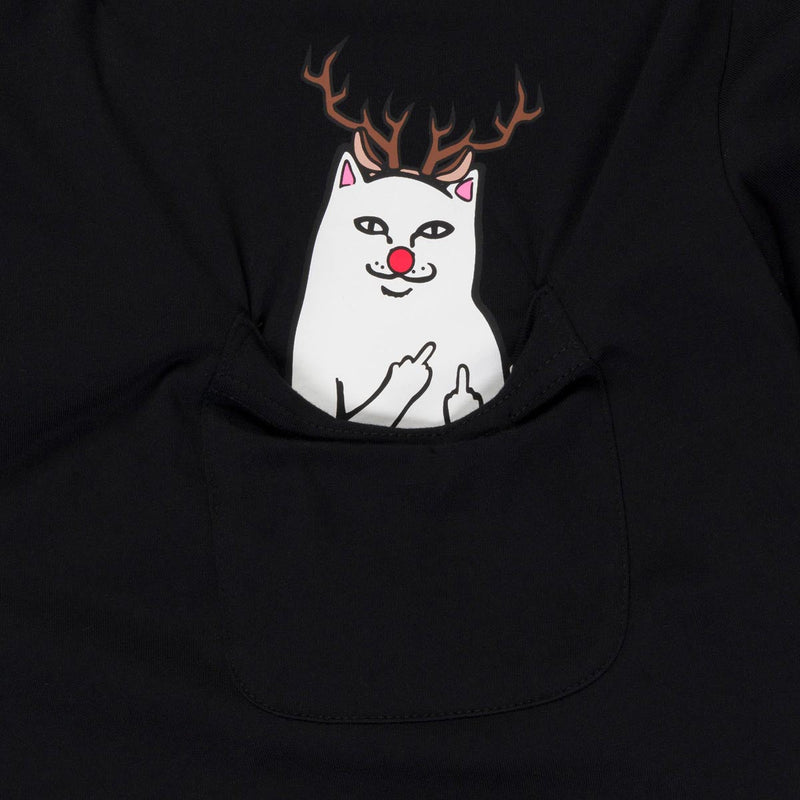 RIPNDIP Lord Red Nose Pocket T-Shirt - Black
