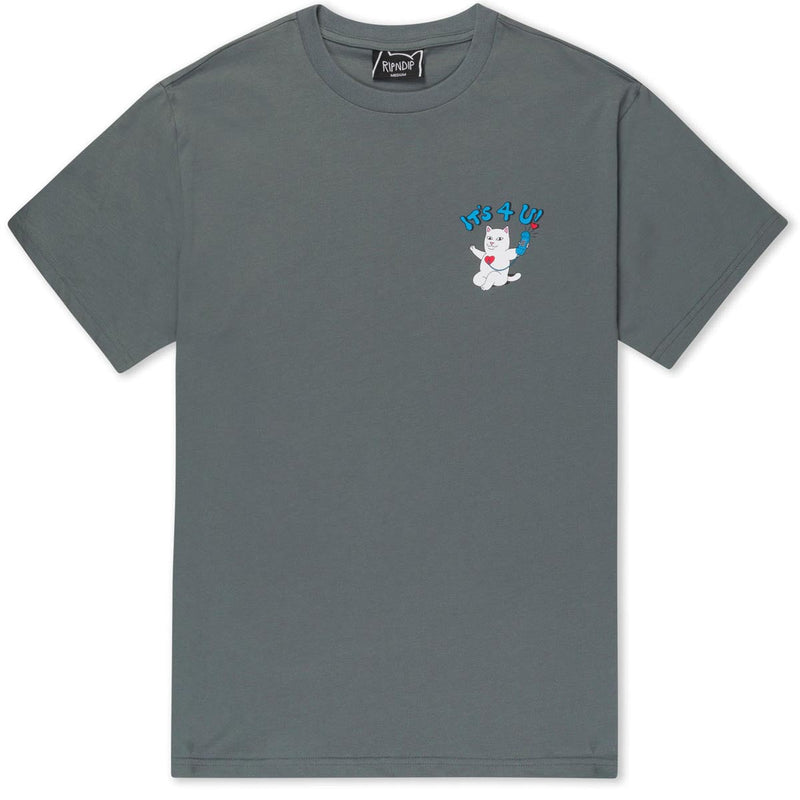 RIPNDIP Its 4 U T-Shirt - Charcoal