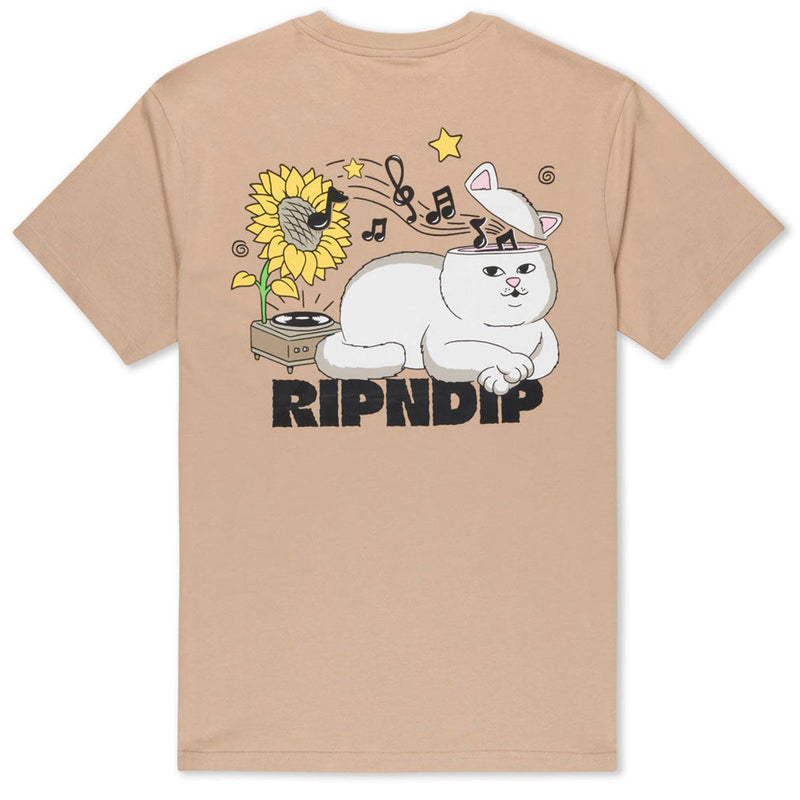 RIPNDIP No Music No Life T-Shirt - Almond