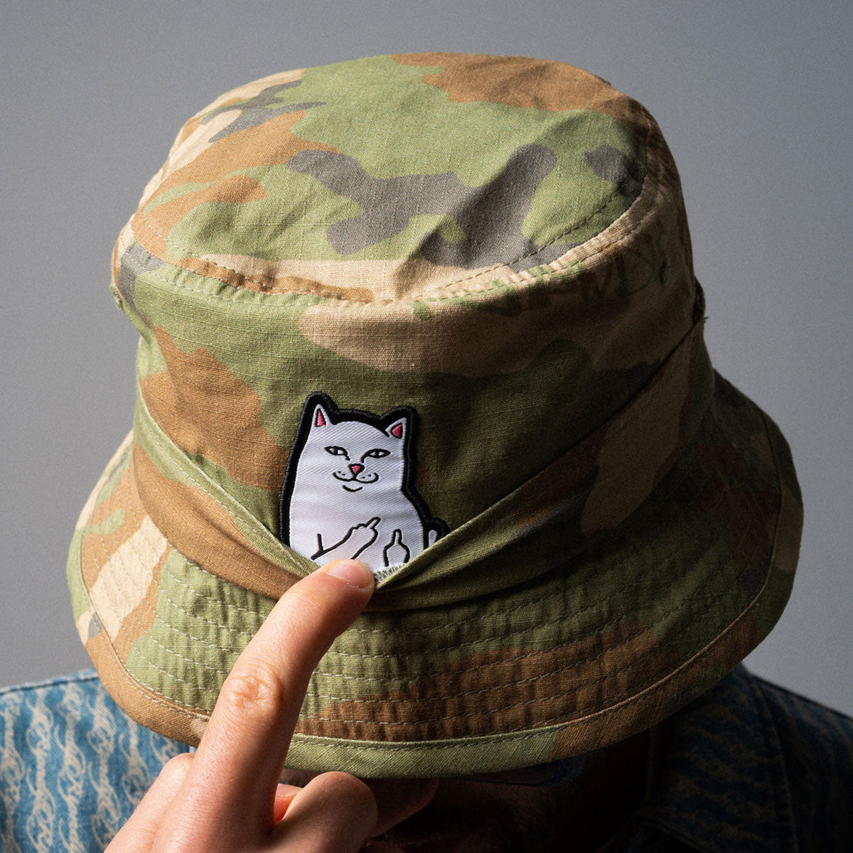 RIPNDIP Lord Nermal Bucket Hat - Camo image 5