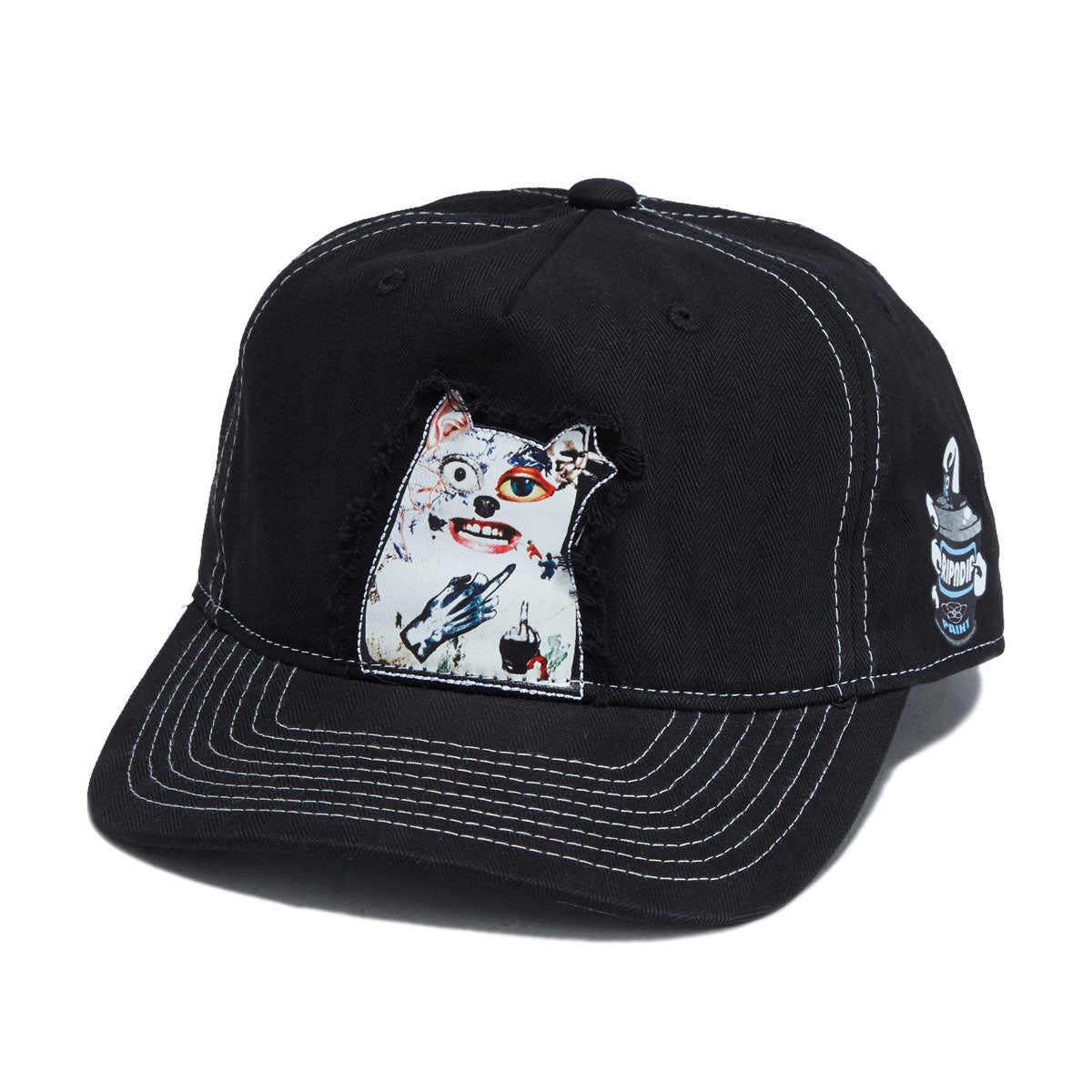 RIPNDIP Lord Nermal Collage Snapback Hat - Black image 1