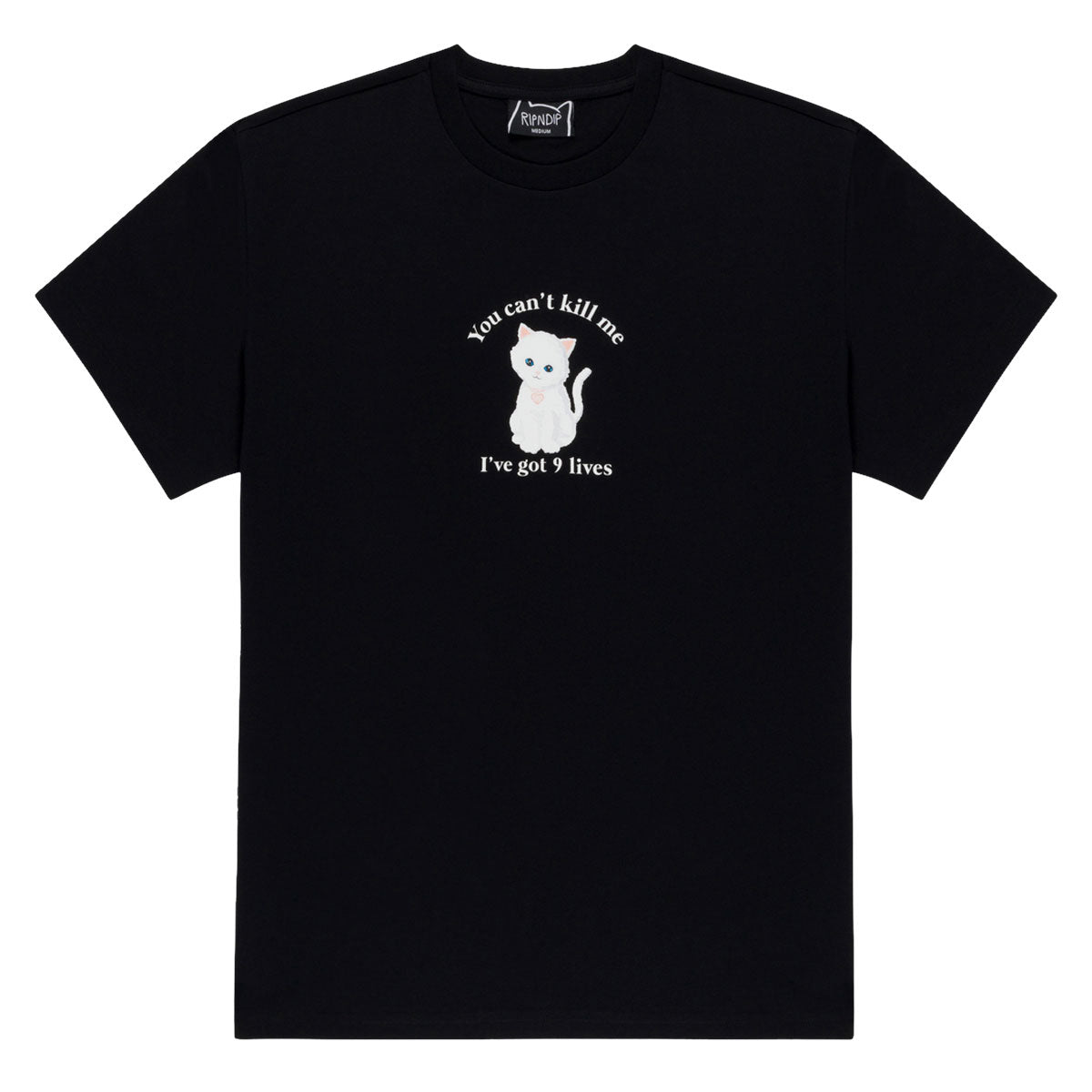 RIPNDIP 9 Lives T-Shirt - Black image 1