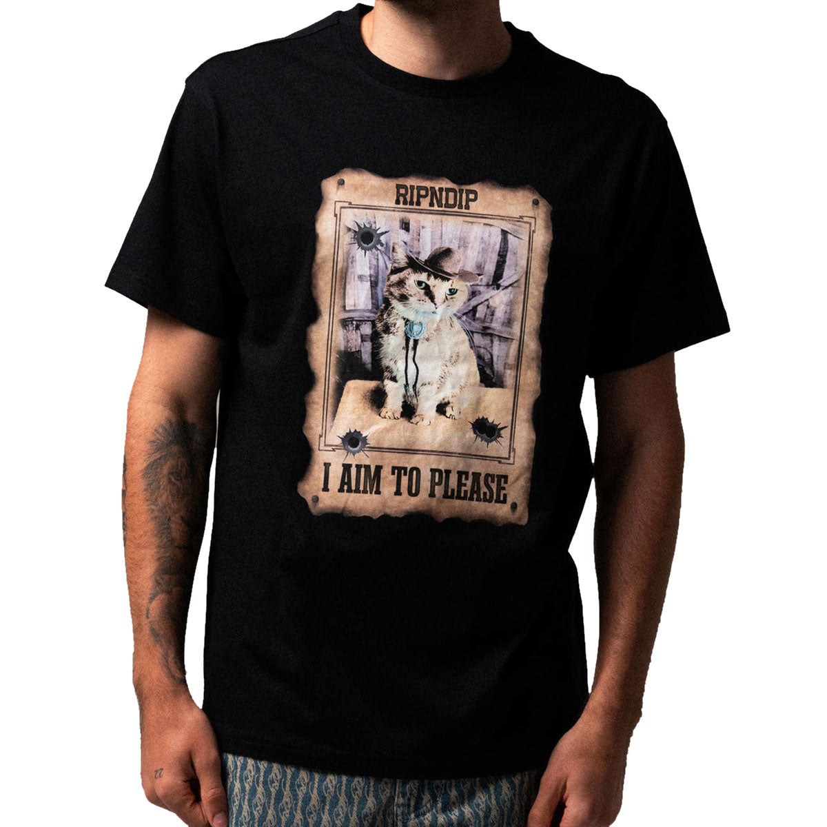 RIPNDIP Most Wanted T-Shirt - Black image 3