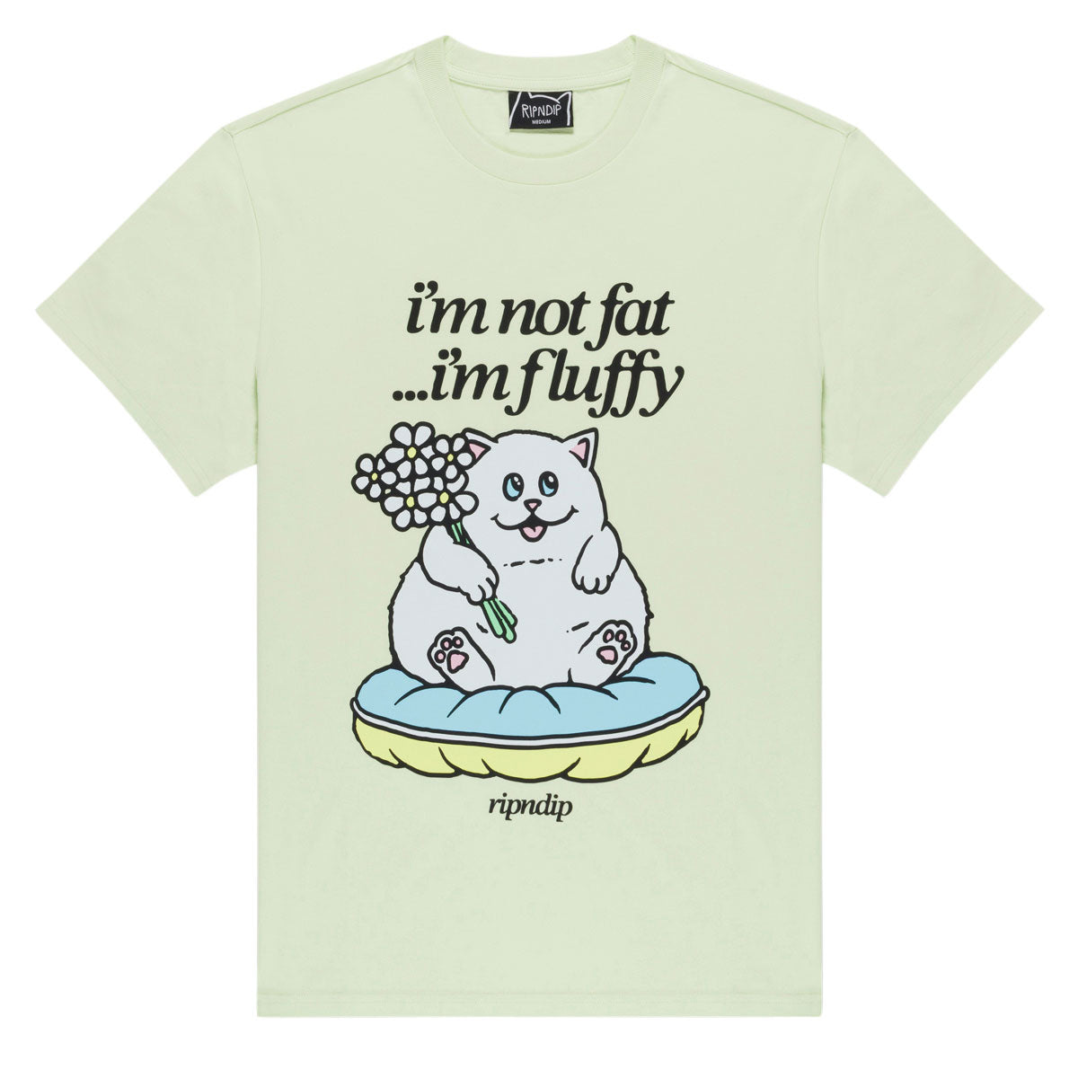 RIPNDIP Fluffy Baby T-Shirt - Light Lime image 1
