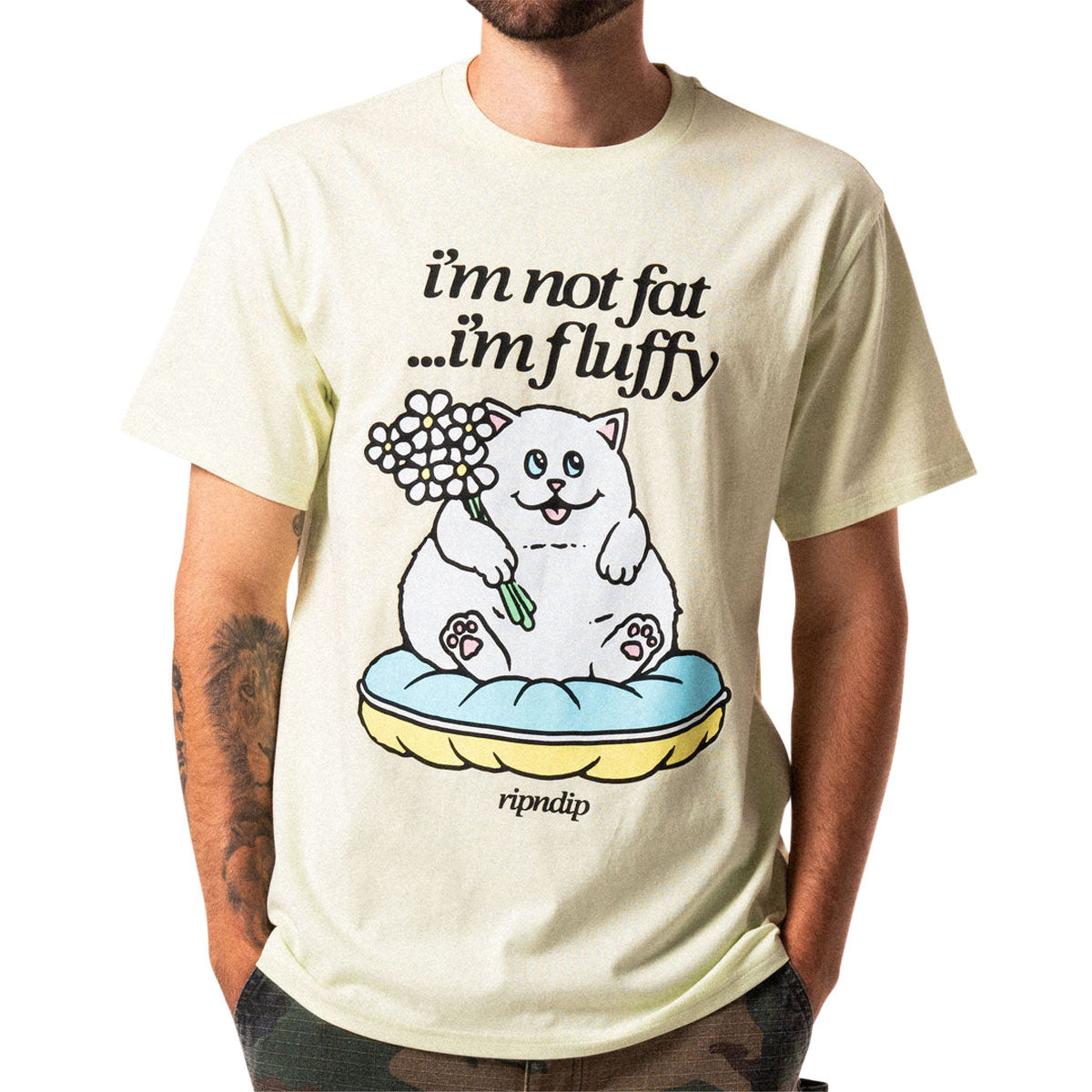 RIPNDIP Fluffy Baby T-Shirt - Light Lime image 2