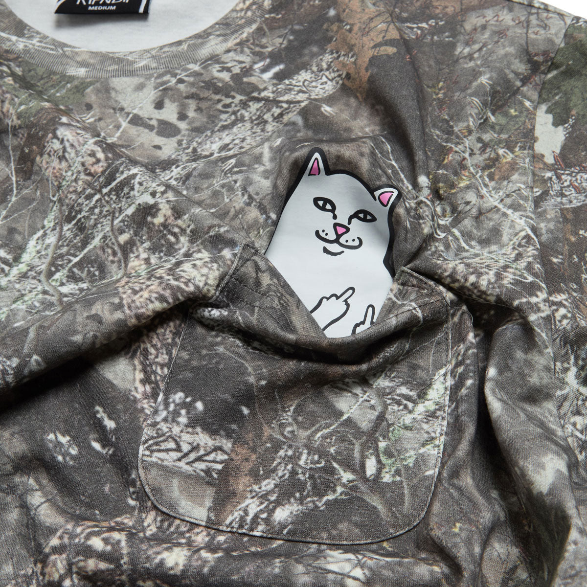 RIPNDIP Lord Nermal Pocket T-Shirt - Nerm Tree Camo image 2